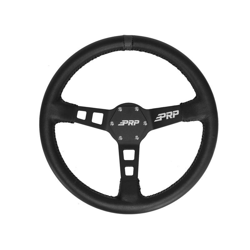 Deep Dish Leather Steering Wheel