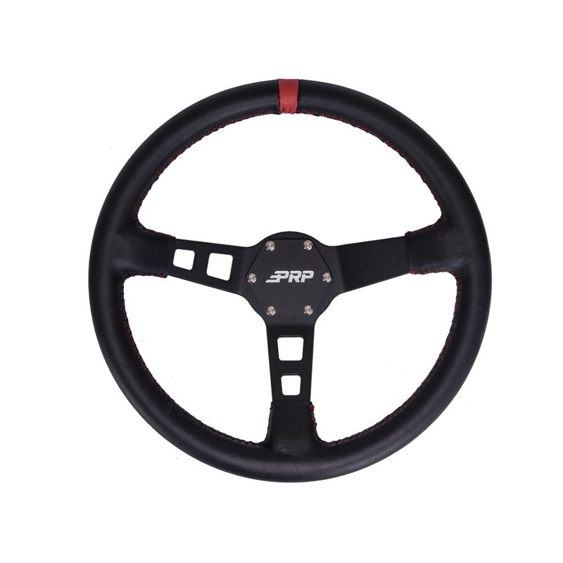 Deep Dish Leather Steering Wheel
