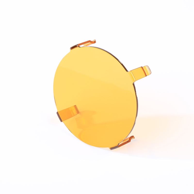 3.5 Inch LED Light Cover, Round, Amber