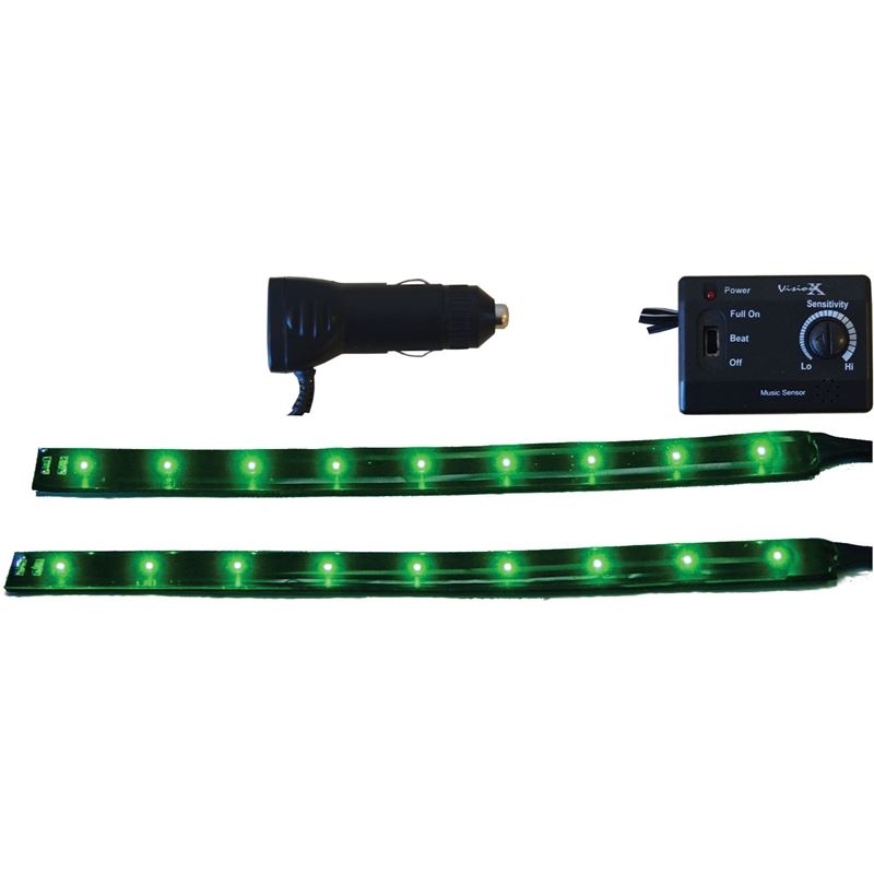 6" Twin Pack Flexible LED Bars Green (4005549