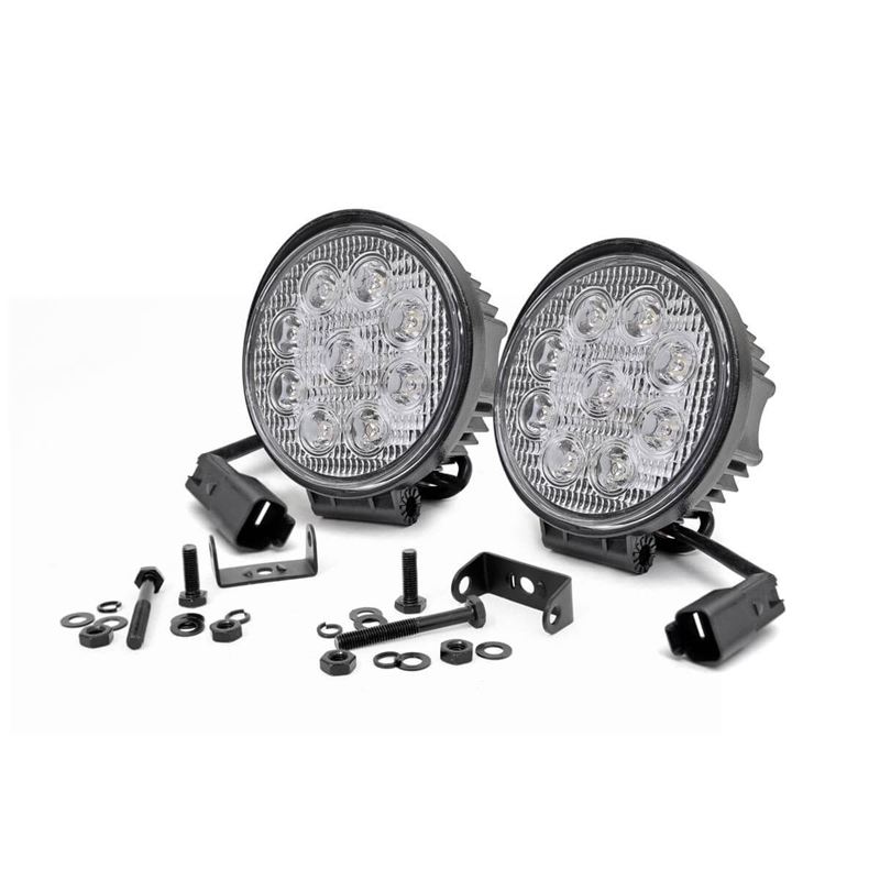 4 Inch Chrome Series LED Light Round Pair (70804)