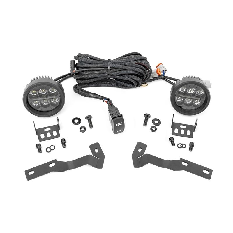 LED Light Kit Ditch Mount Black Series Round 3.5 I