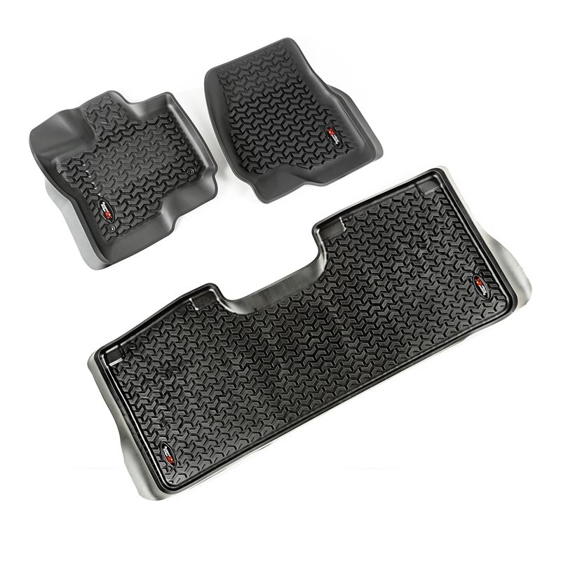 Floor Liner Kit, Black; 15-18 Ford F-150