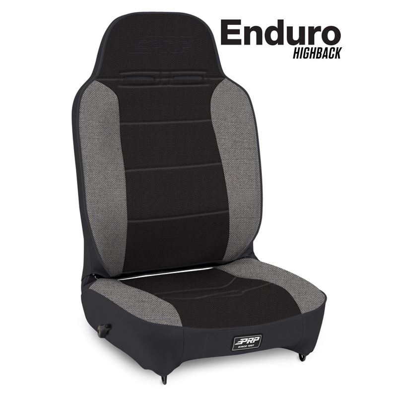 Enduro High Back Reclining Suspension Seat Black/G