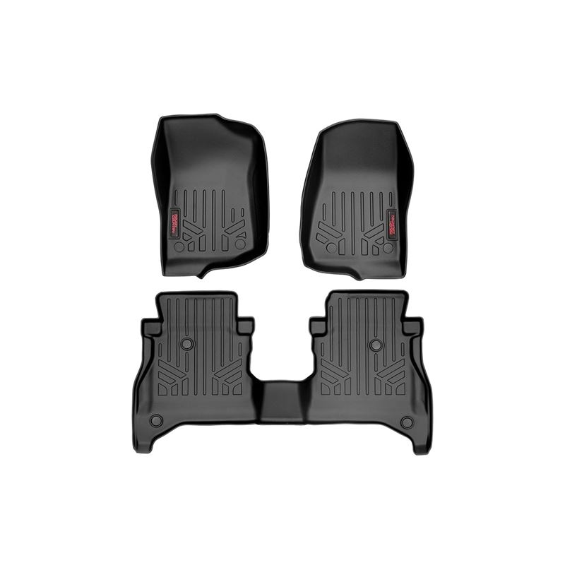 Floor Mats FR and RR RR Non-Lock Jeep Gladiator JT