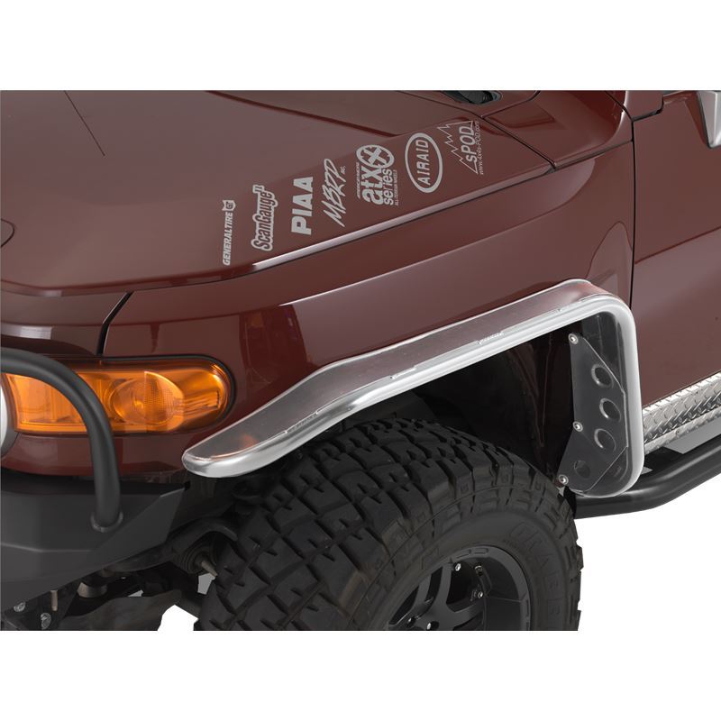 Toyota FJ Cruiser Tube Fender Flares (Front) - RAW